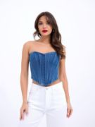 6241 KOT BLUZ-MAVİ resmi